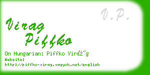 virag piffko business card